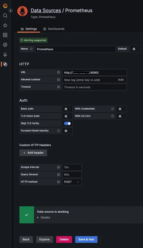 How To Connect Your Prometheus Server to a Grafana Datasource - 2