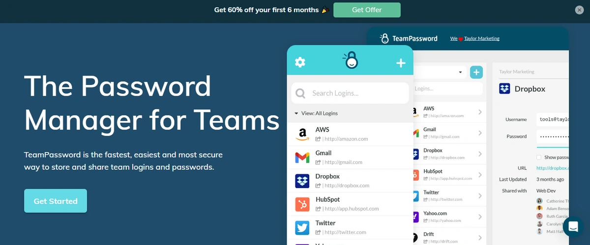 TeamPassword Homepage.webp