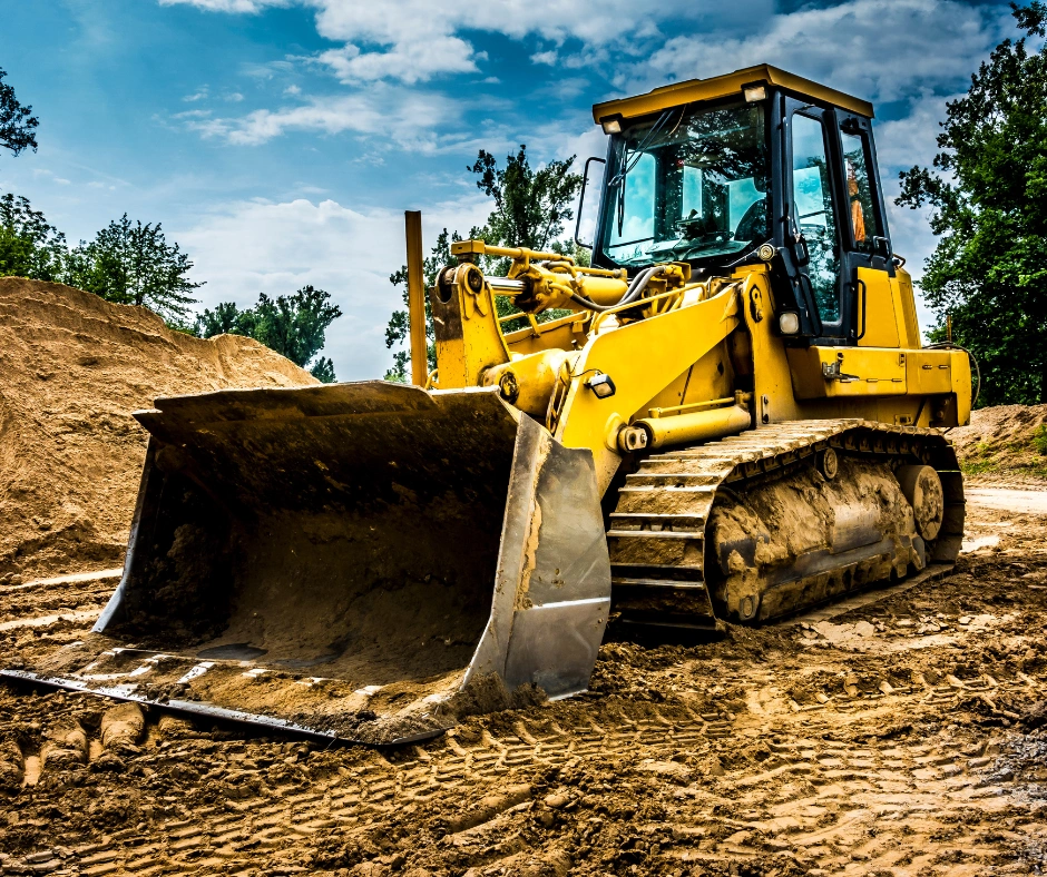 bulldozer on dirt