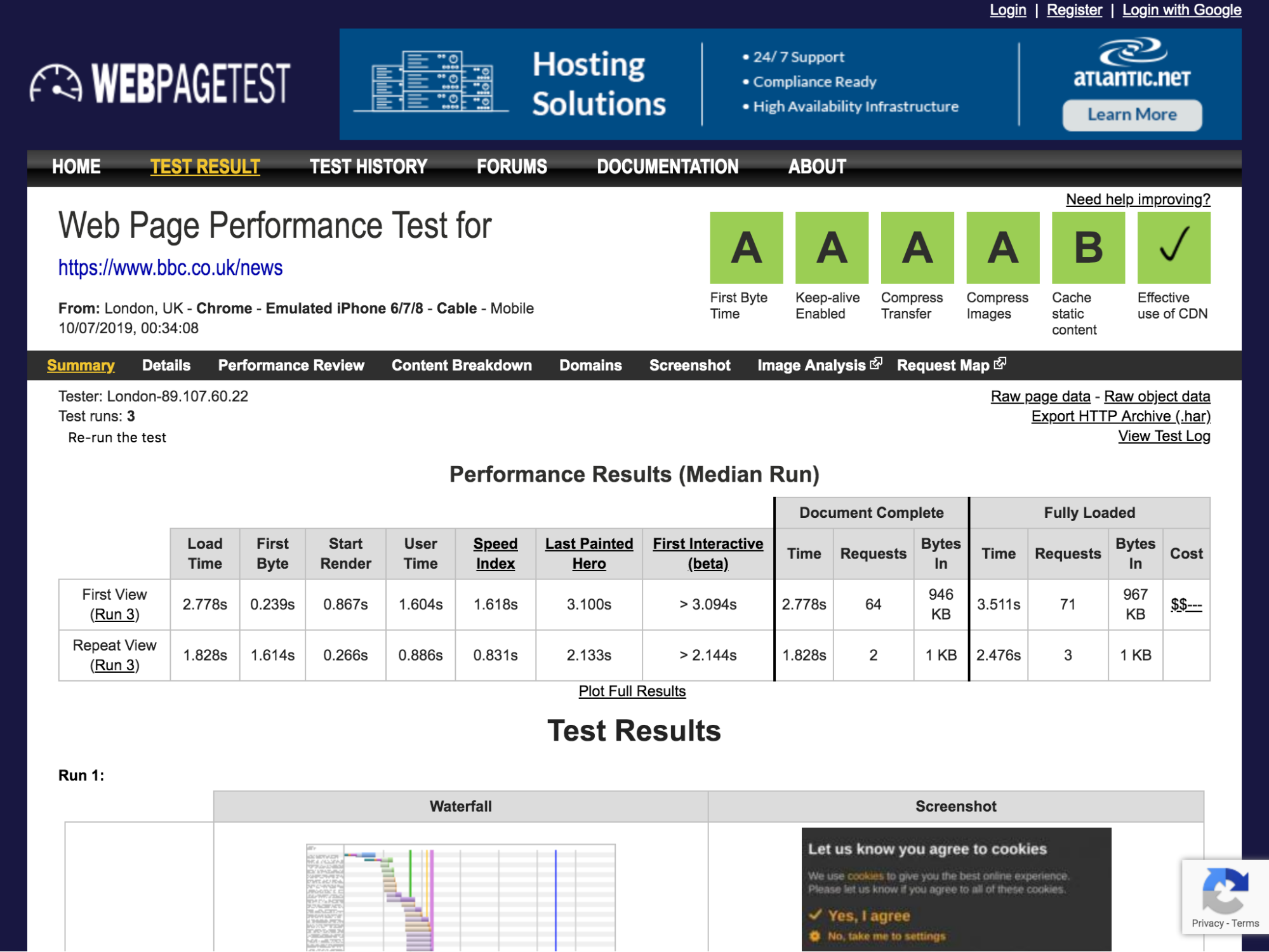 front-end performance