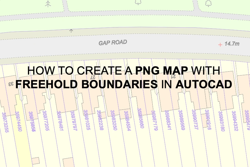 How to create a PNG with freehold boundaries