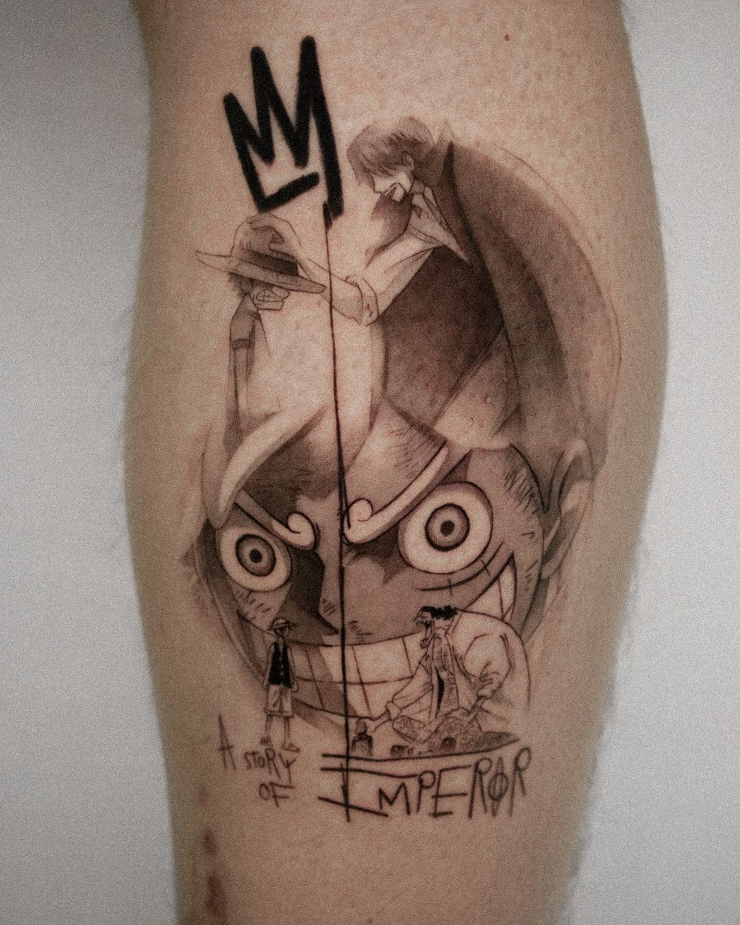 one piece tattoo by luigi yuri cozzolino
