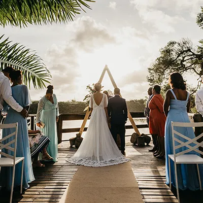 Wedding on the beach.