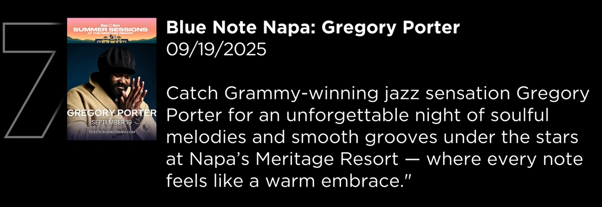 Blue Note Napa: Gregory Porter