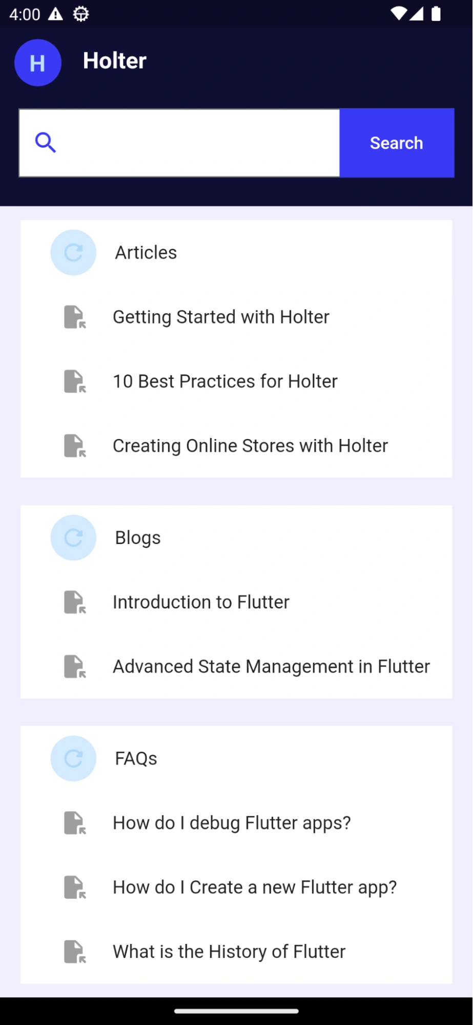 Kotlin tutorial homepage bottom half