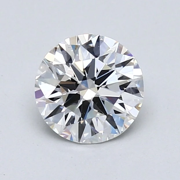 magnified image of an E color diamond