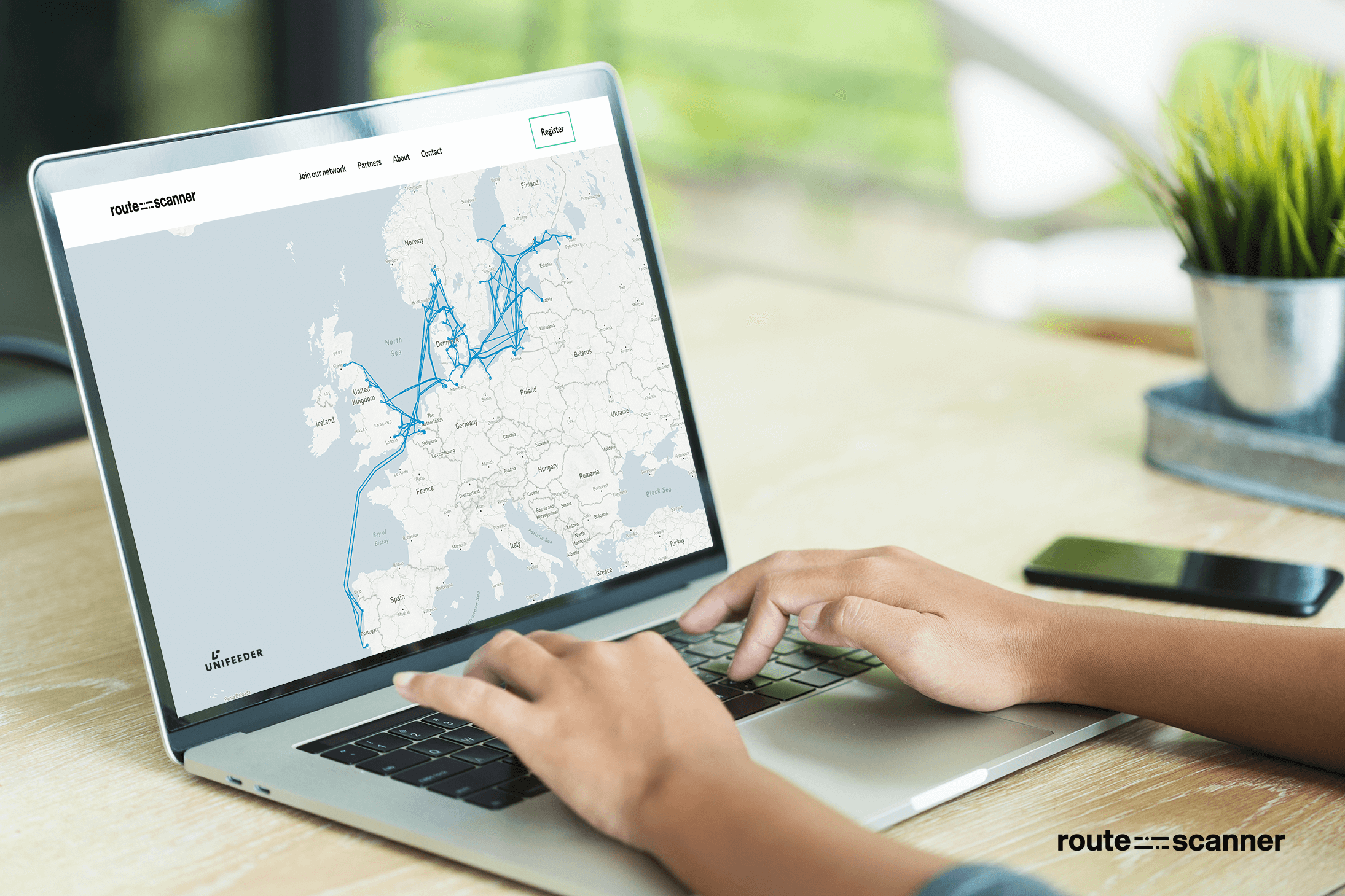 Unifeeder shortsea connections on Routescanner