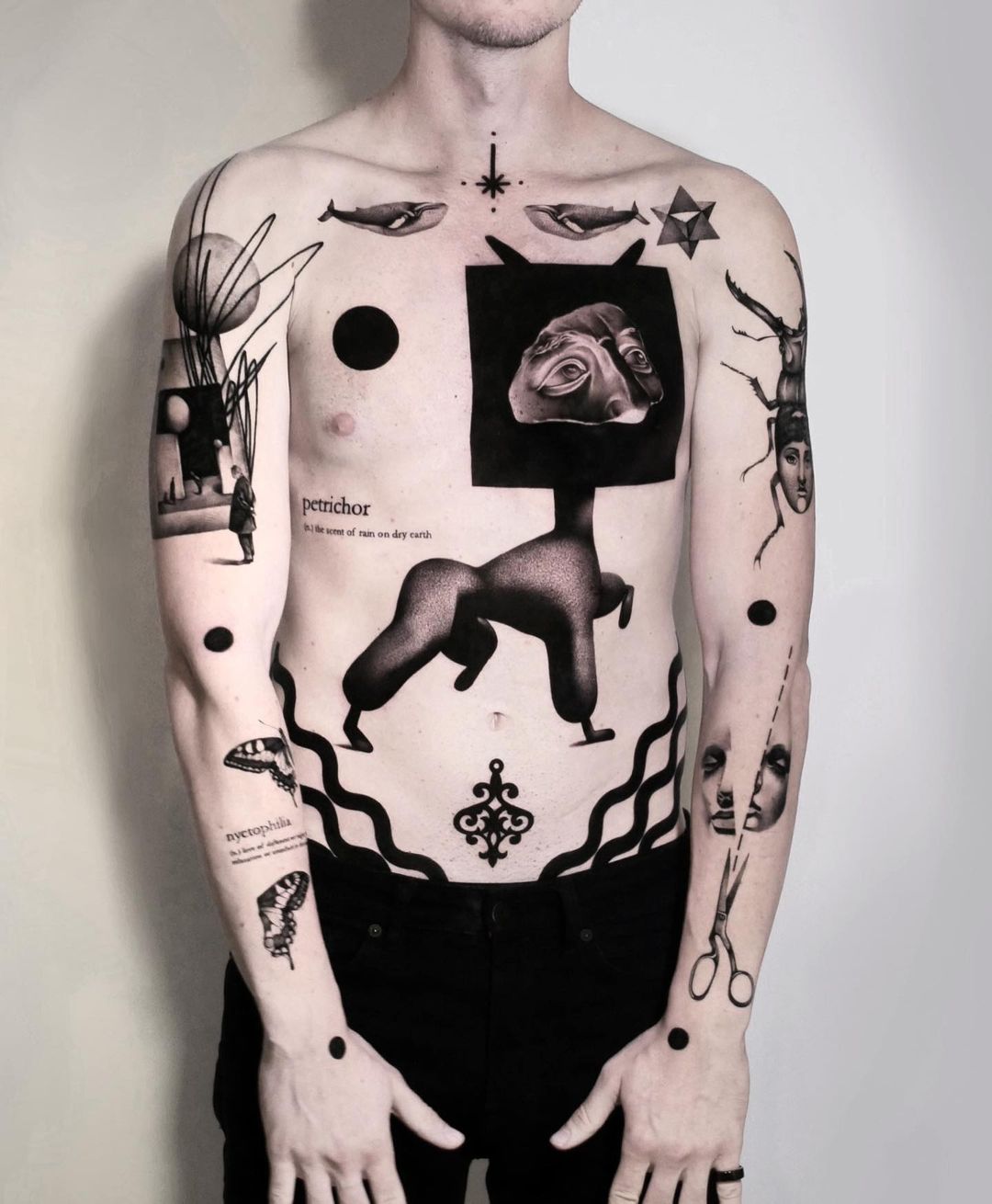 blackwork tattoo by matteo nangeroni