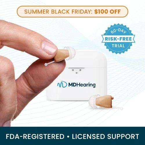 Primary MDHearing NEO XS PRO: Nearly Invisible Hearing Aids Image