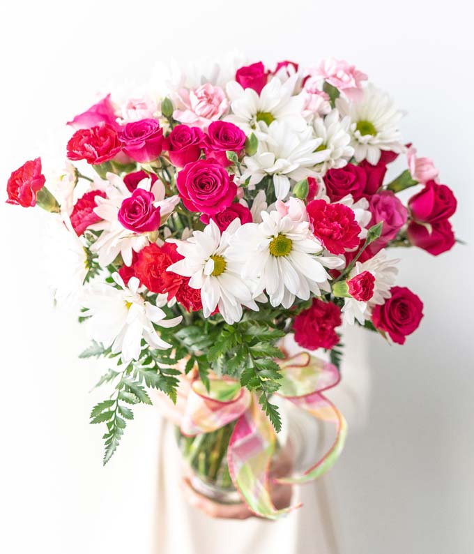 pink surprise bouquet