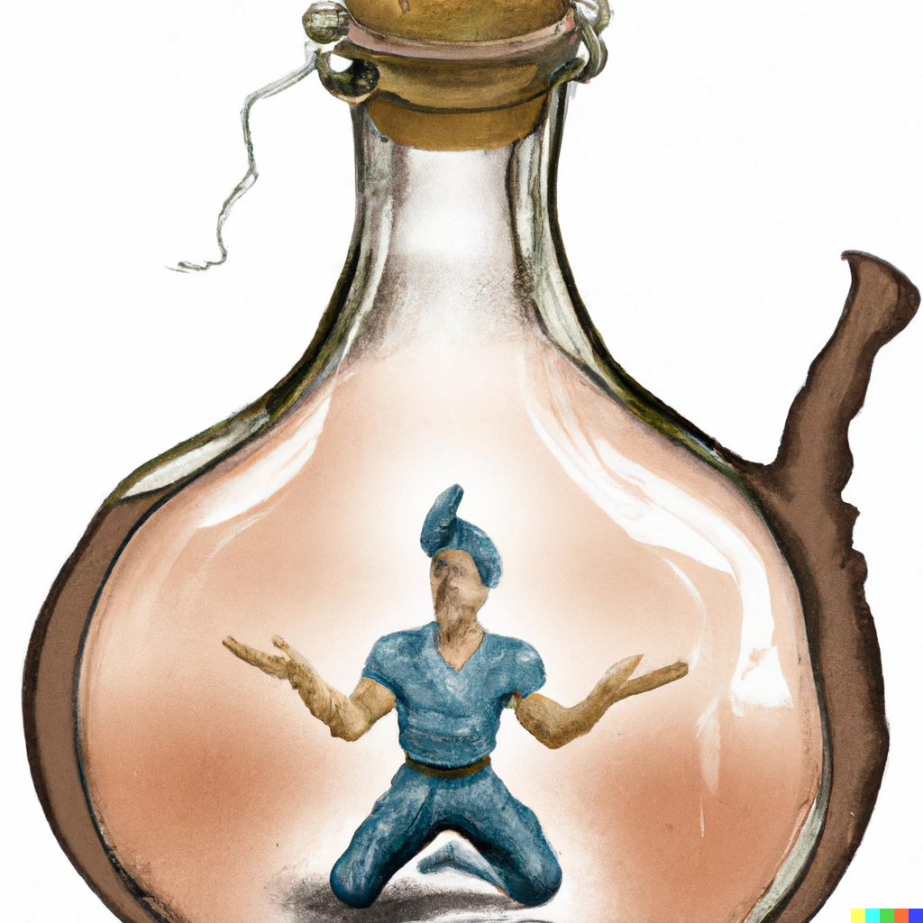 DALL·E 2023-01-11 16.52.00 - genie in a bottle.webp