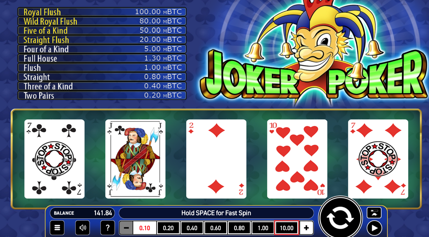 Bitcoin Joker Poker 