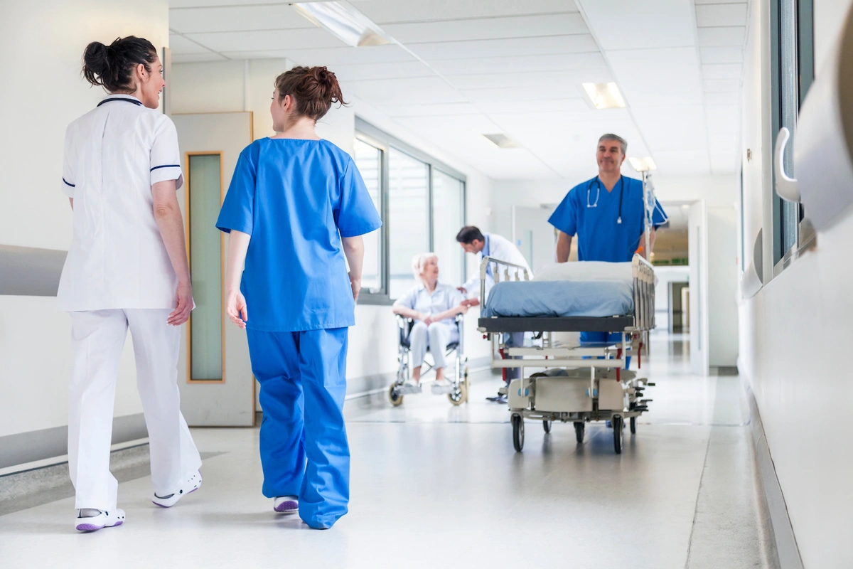 hospital hallway, a good place for a hospital indemnity plan