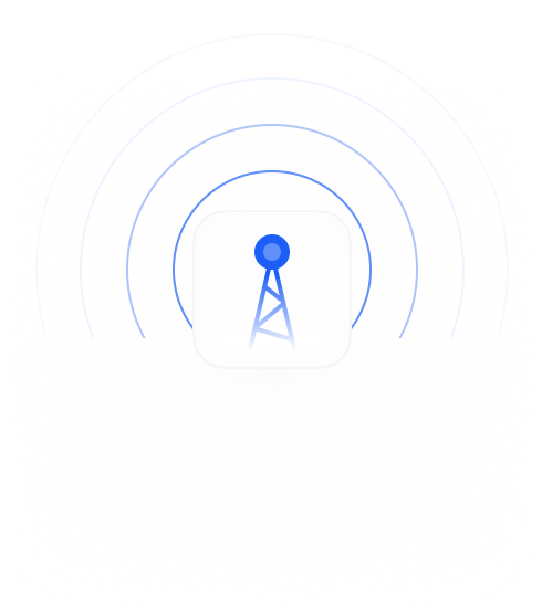Illustration of a WiFi tower
