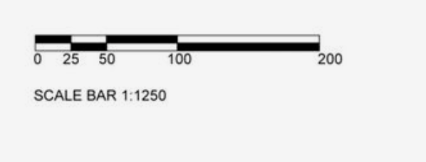 1:1250 scale bar