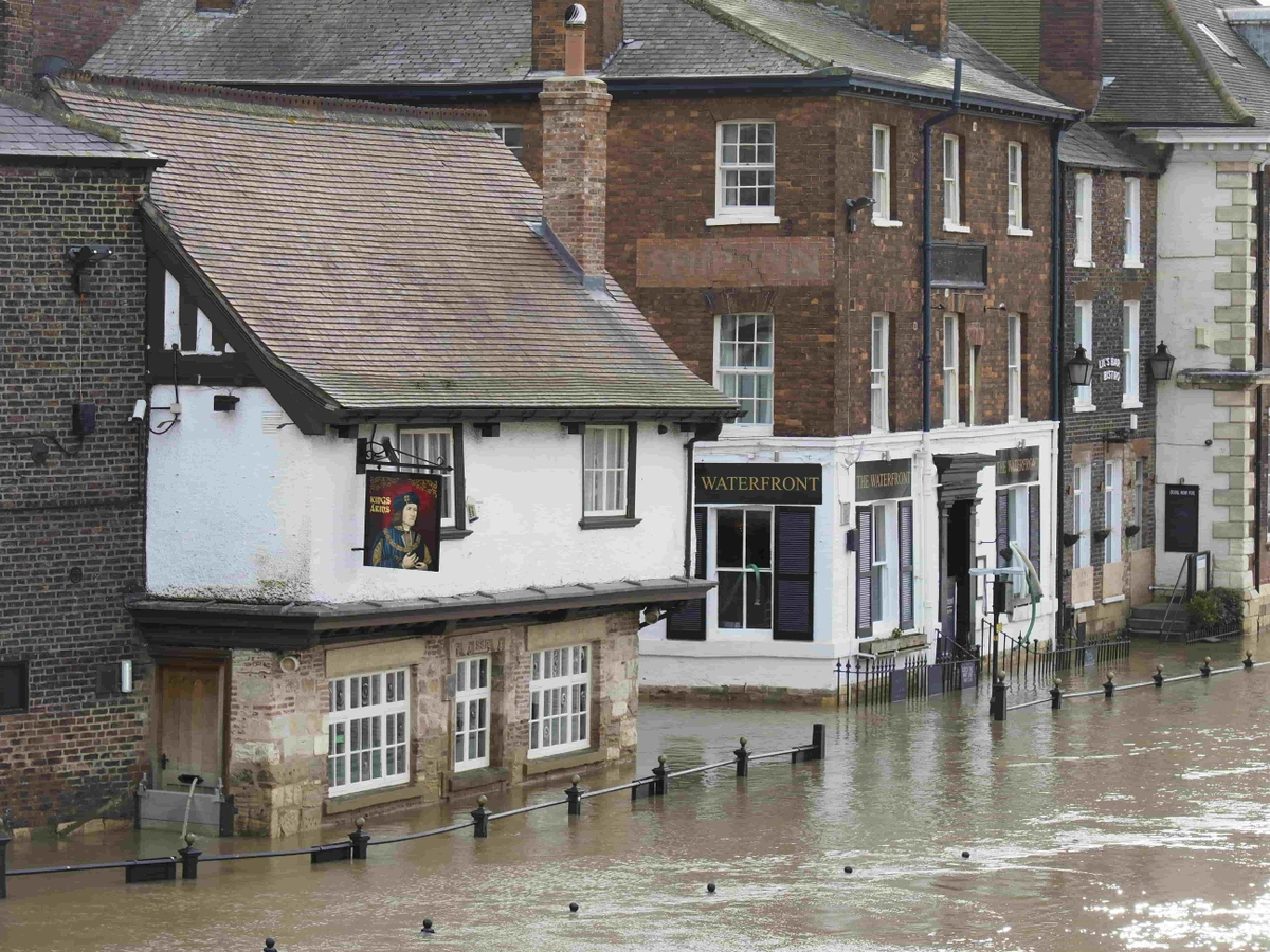 Flooded area in the UK