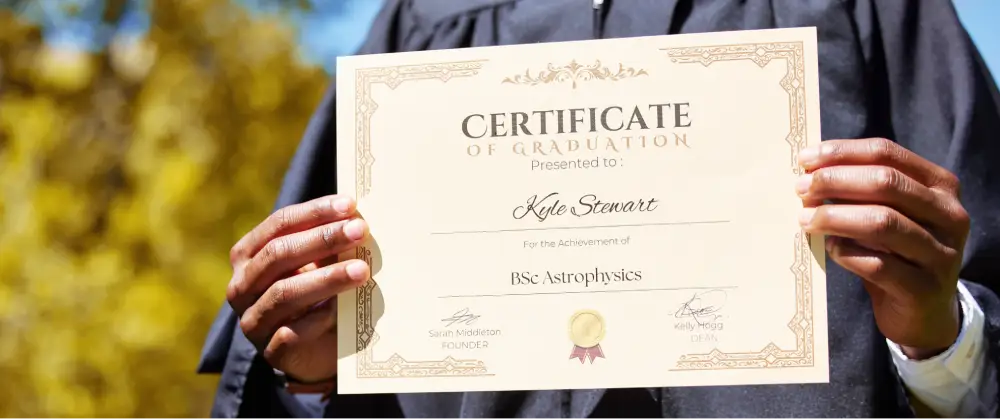 University graduate certificate representing skilled professionals in the global talent pool