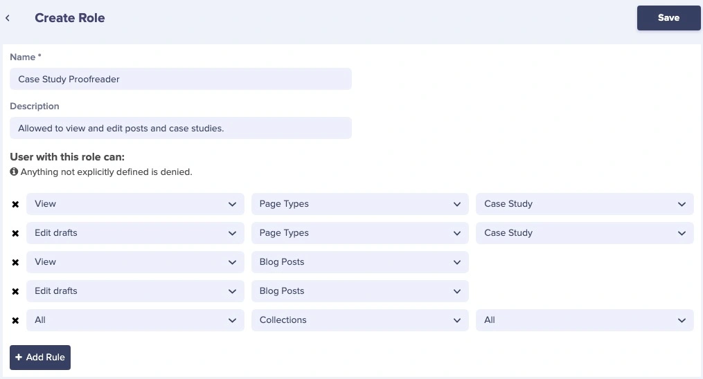 Create custom roles