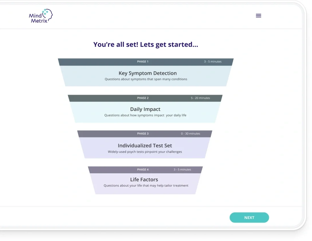 Step 2: Patient Completes Assessment
