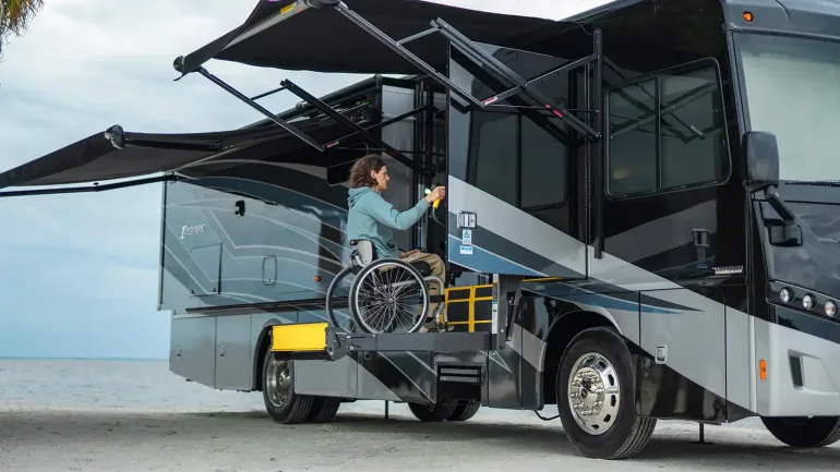 Wheelchair lift for RV
