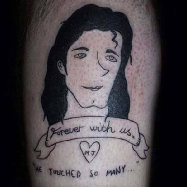 inappropriate Michael Jackson tattoo