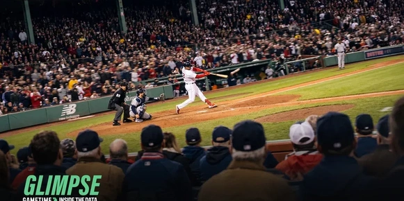 Fans at a baseball game
