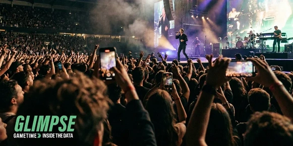 A crowd at a concert