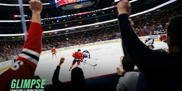 Hockey players and fans