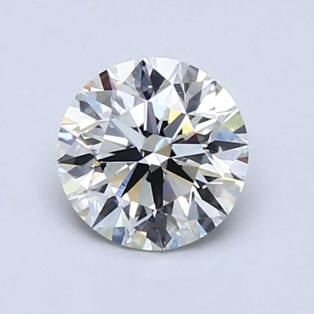 magnified image of an I color diamond
