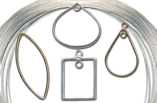 Jewelry wire and frame charms