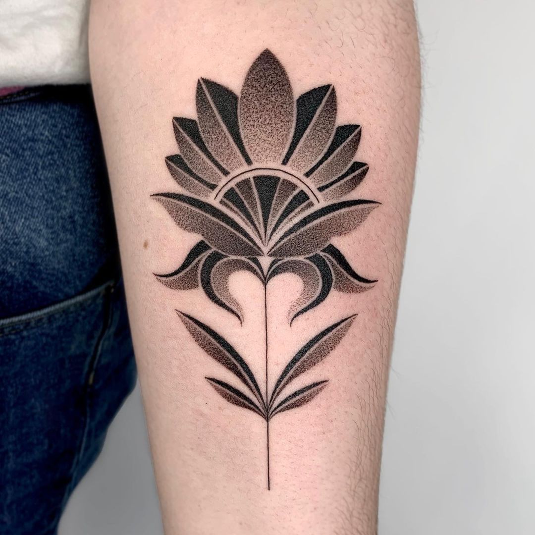 black and grey tattoo by velco
