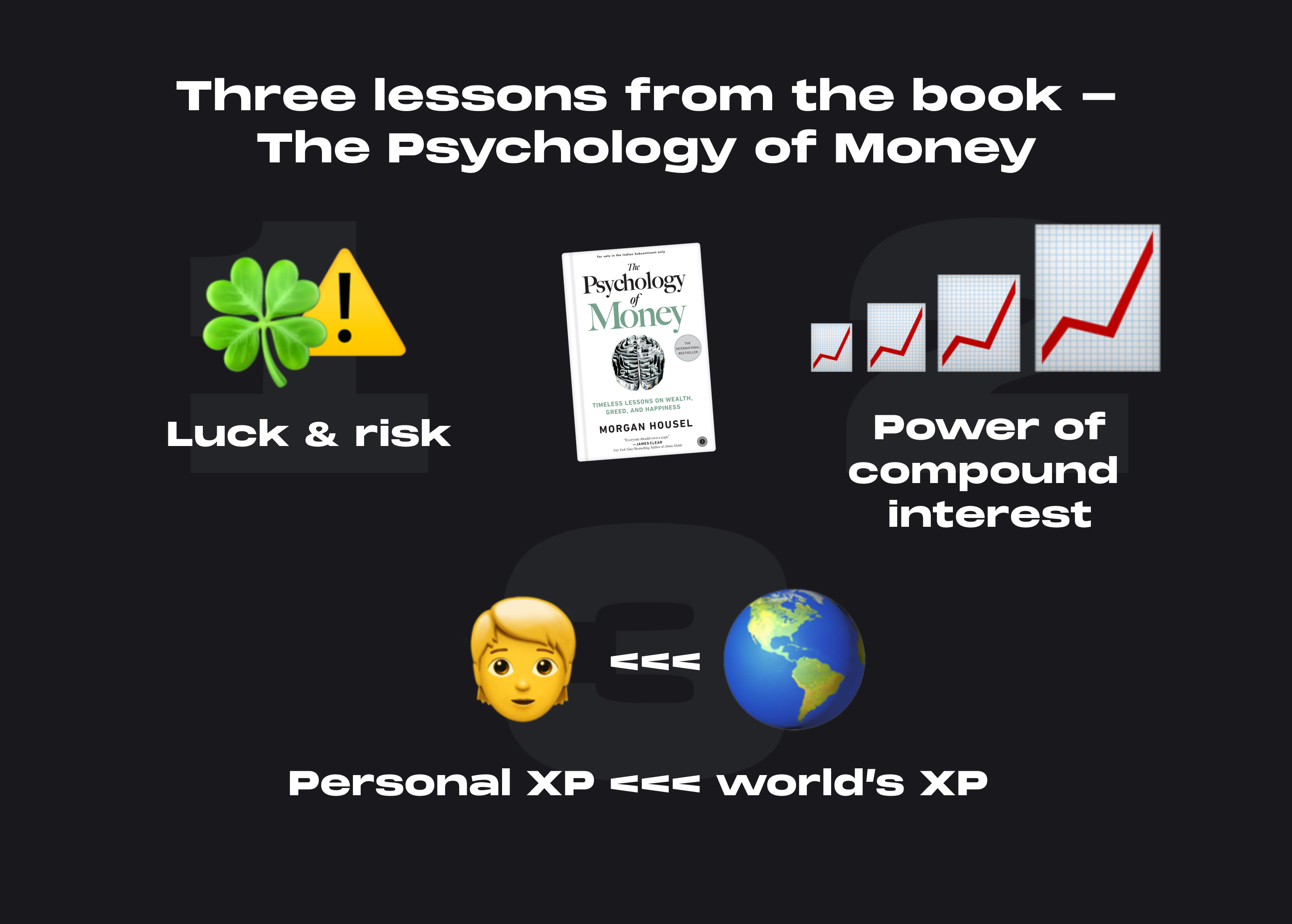 Three lessons from the book - The Psy...