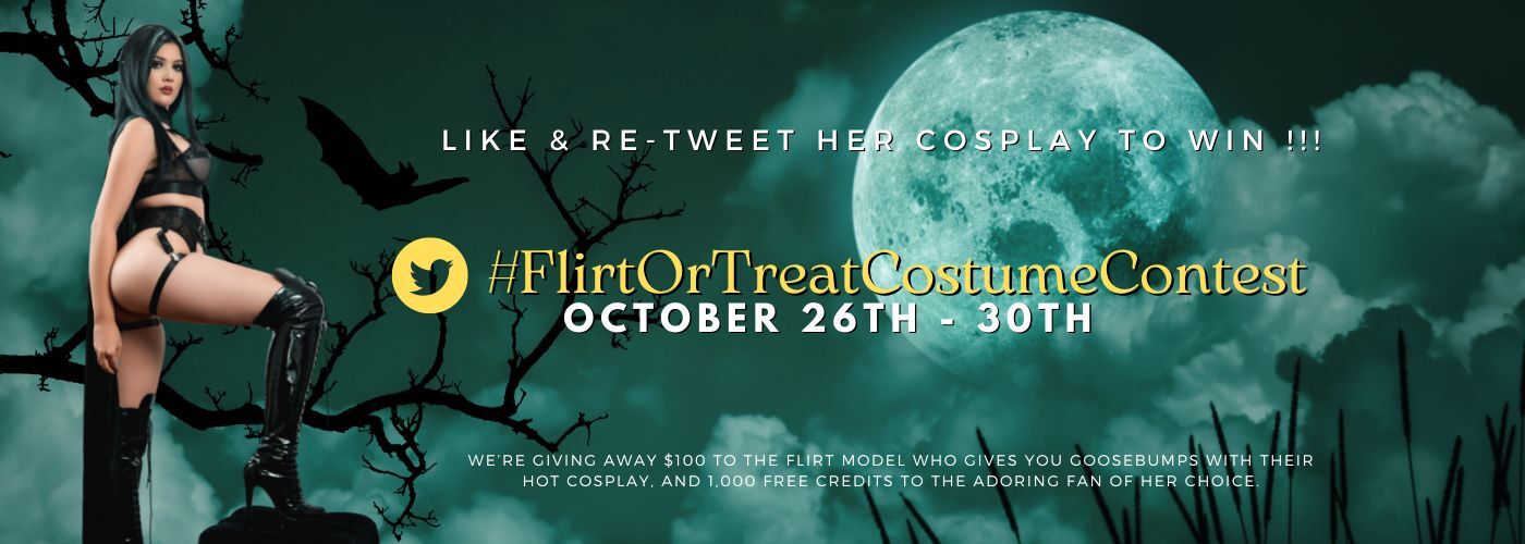 Flirt or Tweet:  Halloween Camgirl Costume Contest & Giveaway