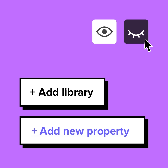 Control the components and properties easily