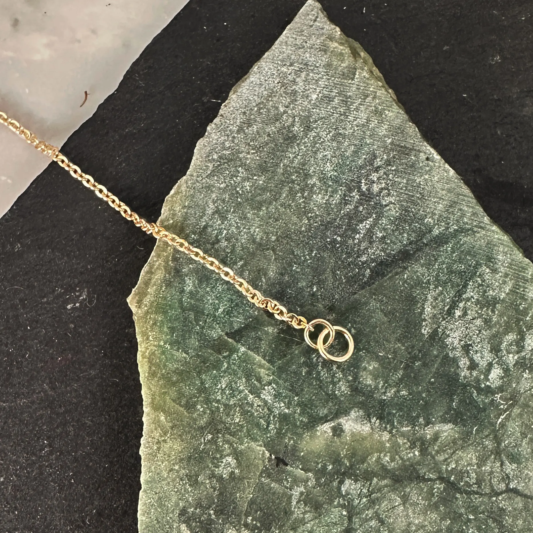 GF chain with a welded jump ring at the end