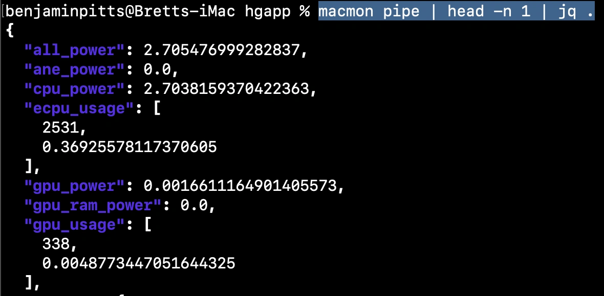 Monitor Apple Silicon GPU on macOS with macmon + Hosted Graphite - 1