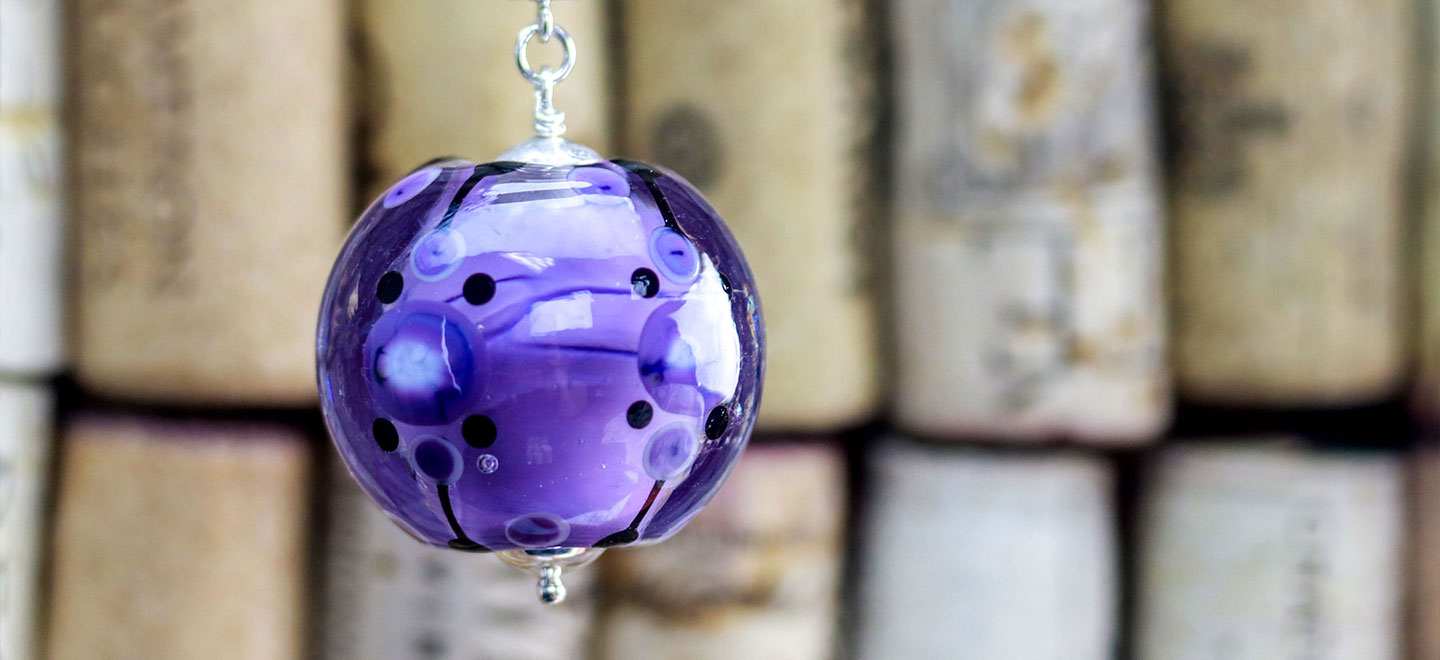 Meet Halstead's 2019 featured lampwork artist, Kris Schaible. A glass artist for 15 years, she creates beautiful glass beads for jewelry making.