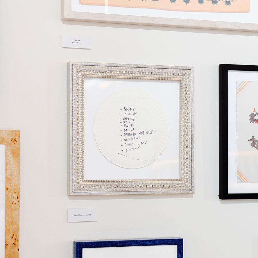 photo of frames in gallery wall