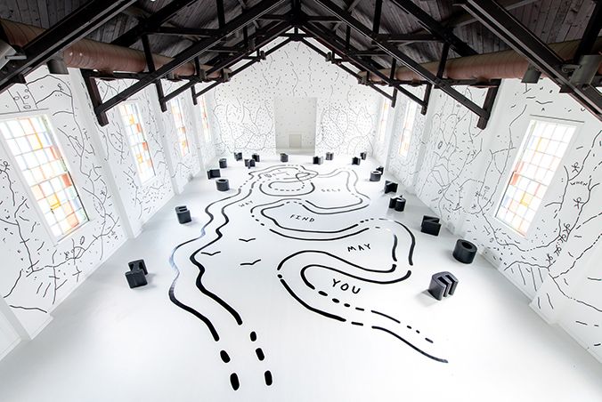 photo of Shantell Martin installation