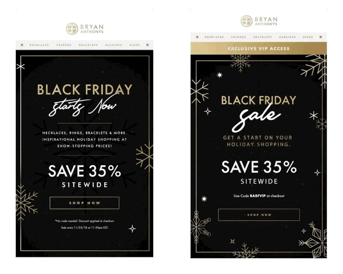 VIP early access example