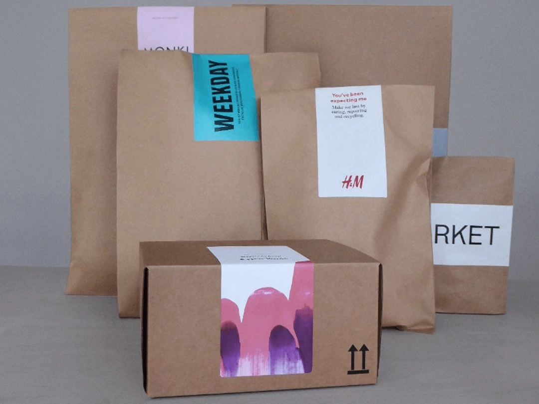 Image of H&M's recyclable packaging
