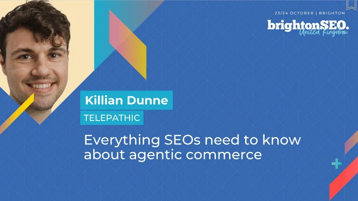 Part of a slide deck from the October 2025 edition of BrightonSEO