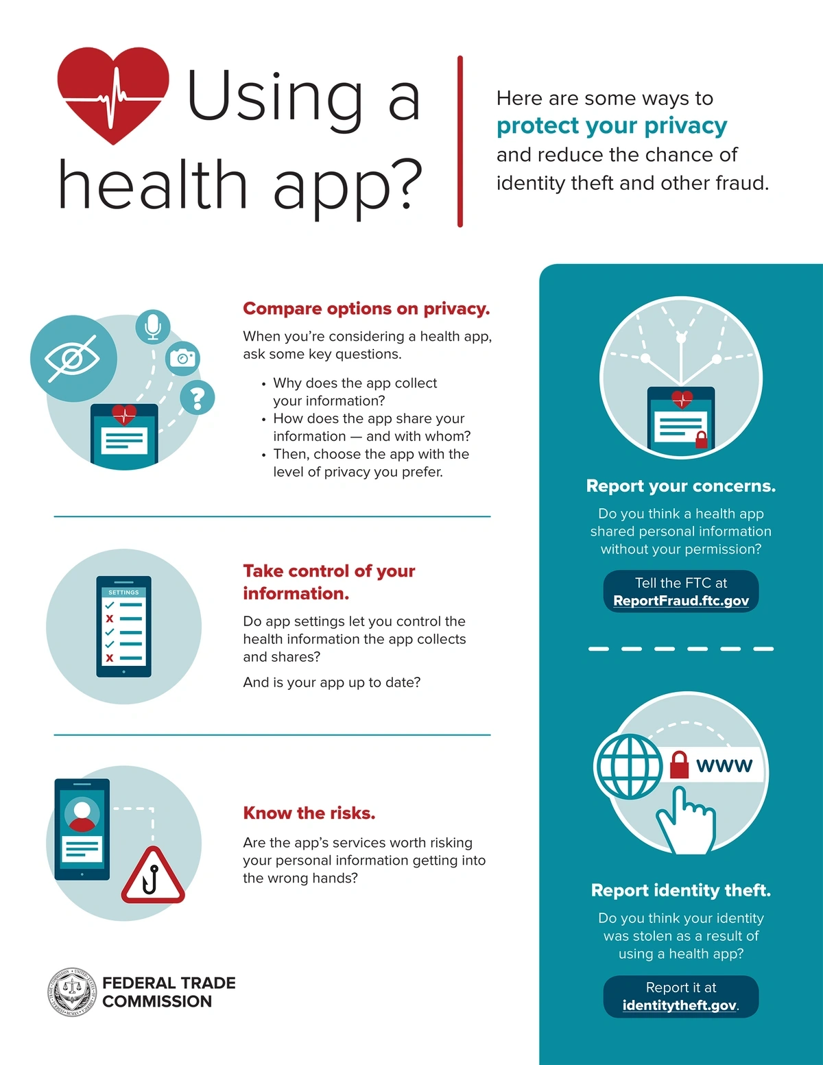 privacy protection guidelines for health app users