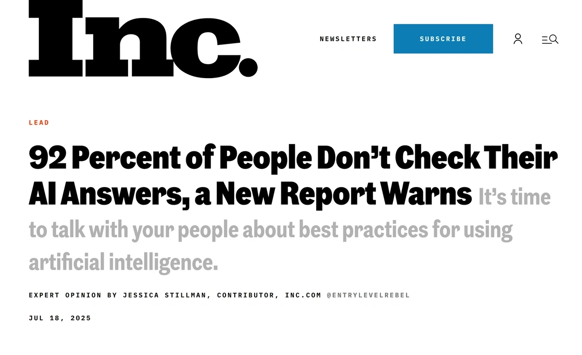Inc article referencing an Exploding Topics study