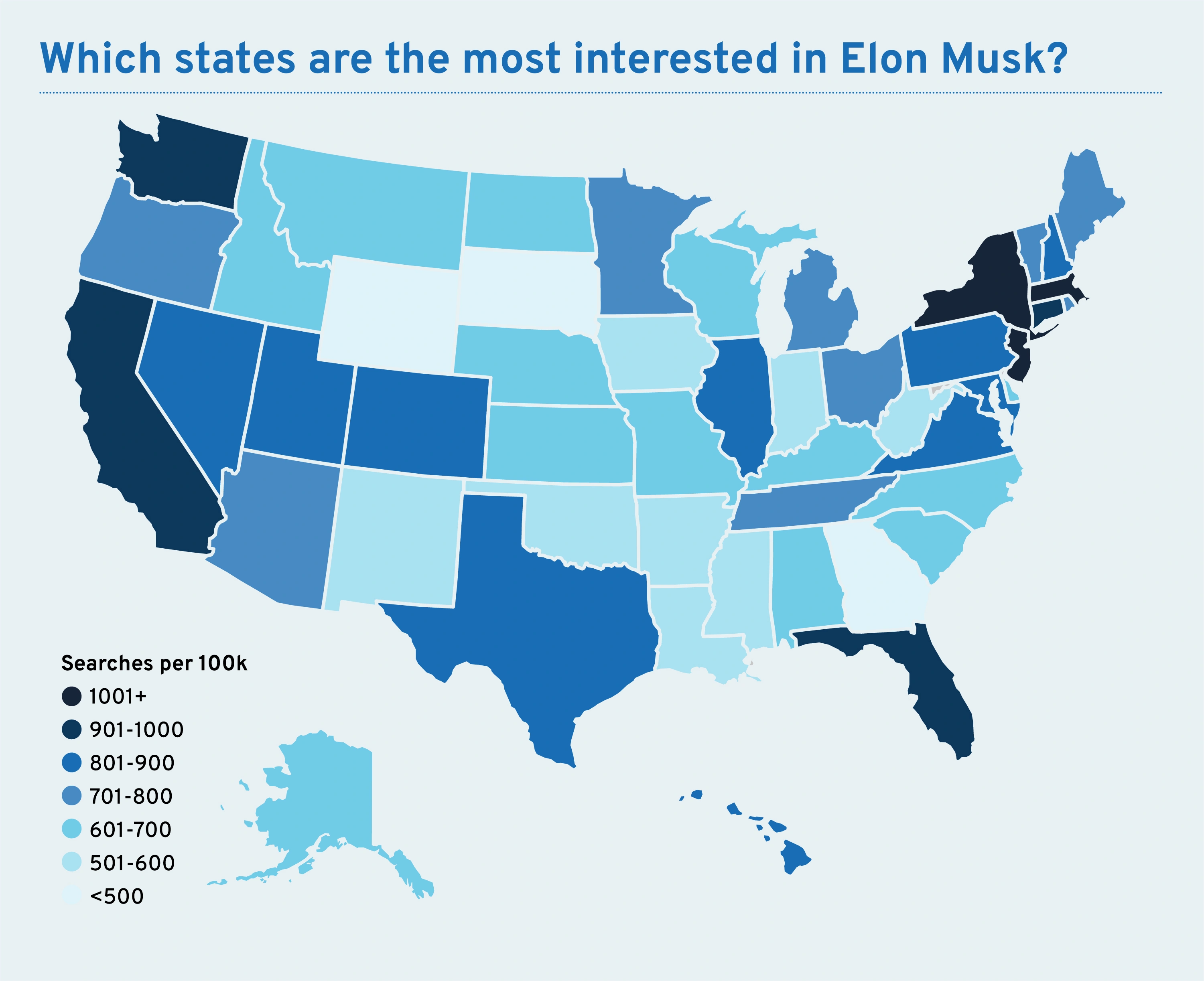 Elon Musk's State-By-State Approval Rating