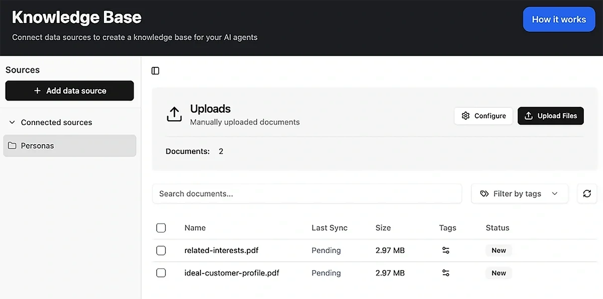 Knowledge base in TypingMind