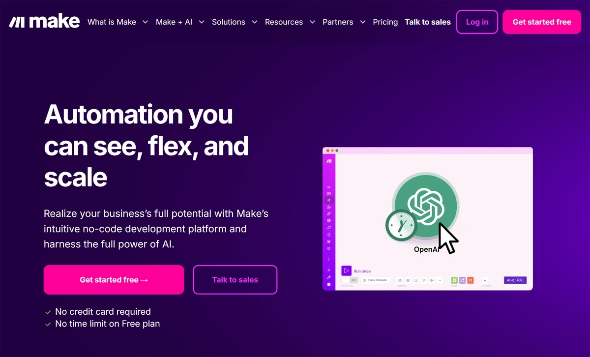 Make AI workflow automation