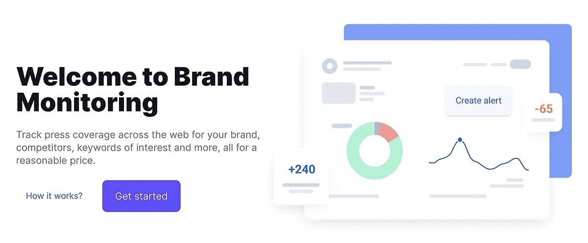 Semrush Brand Monitoring homepage