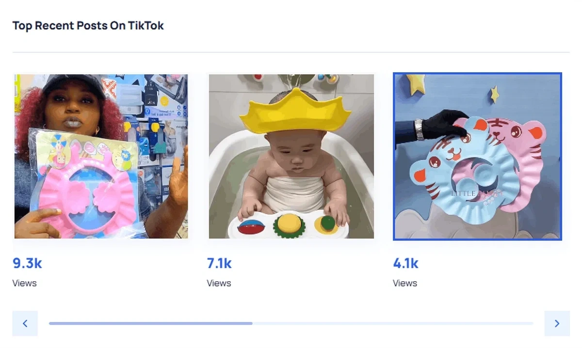 TikTok Insights for baby shower caps on Exploding Topics