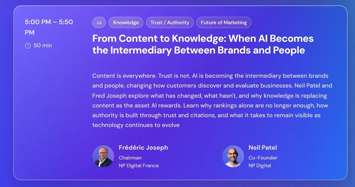 One of the SEO Square talks lined up for 2026